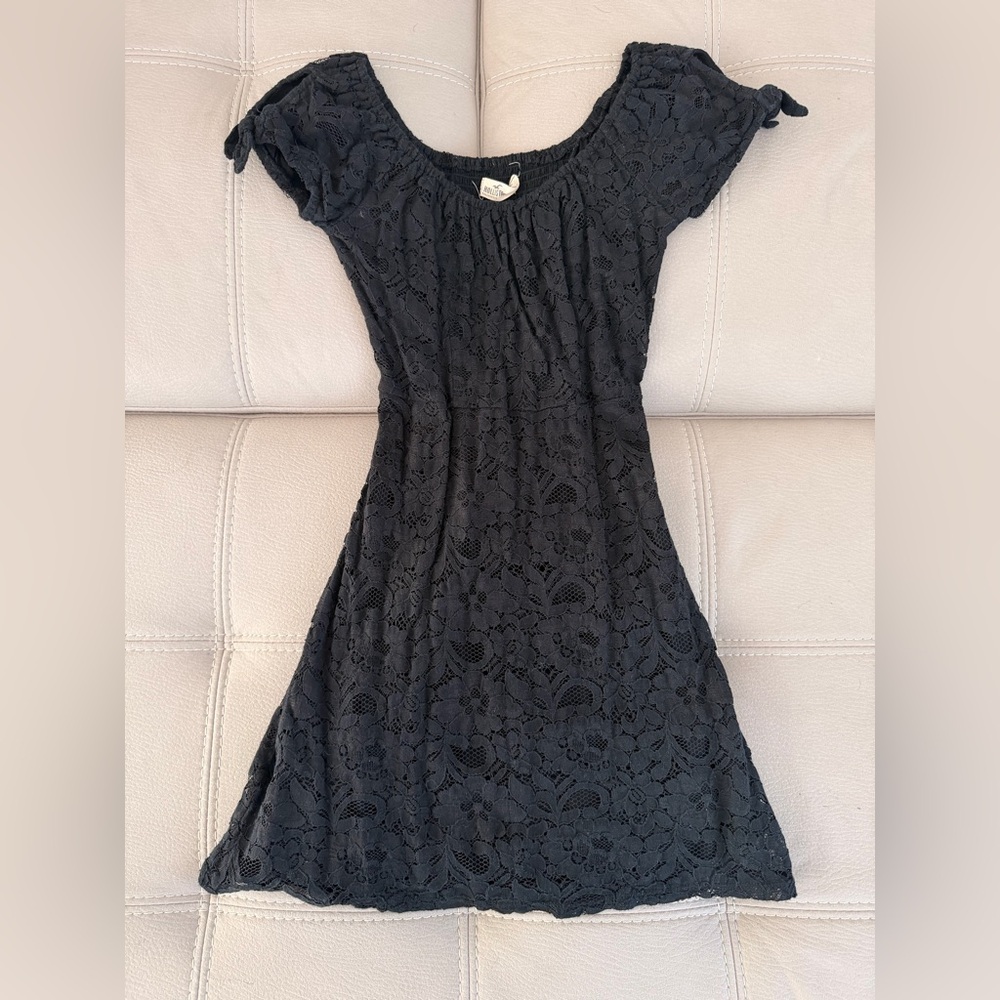 Black Lace Off-Shoulder Dress